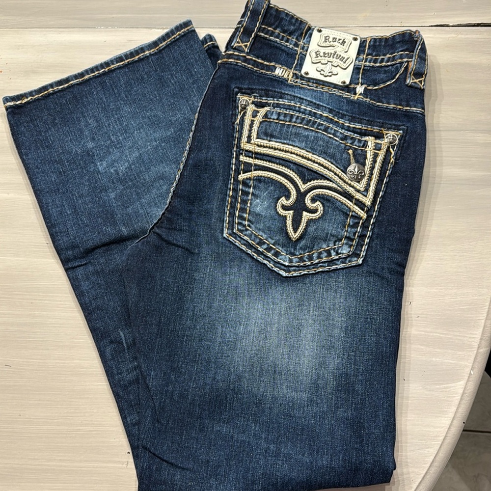 Rock revival men’s jeans